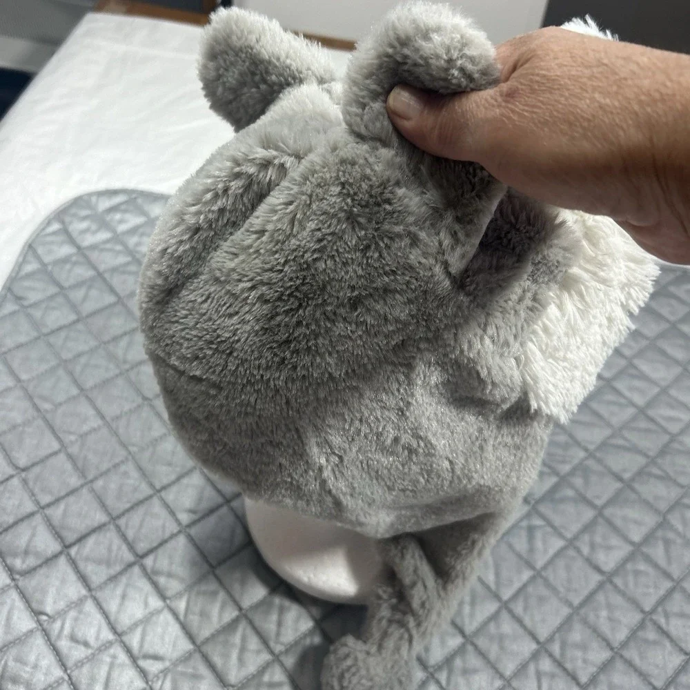 PUGS Husky Wolf Plush Trapper Hat Warm Winter Beanie Flaps Unisex